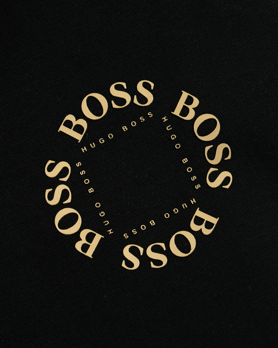 Herre | Shorts | BOSS GREEN | BOSS Athleisure Halboa Circle Shorts Black/Gold