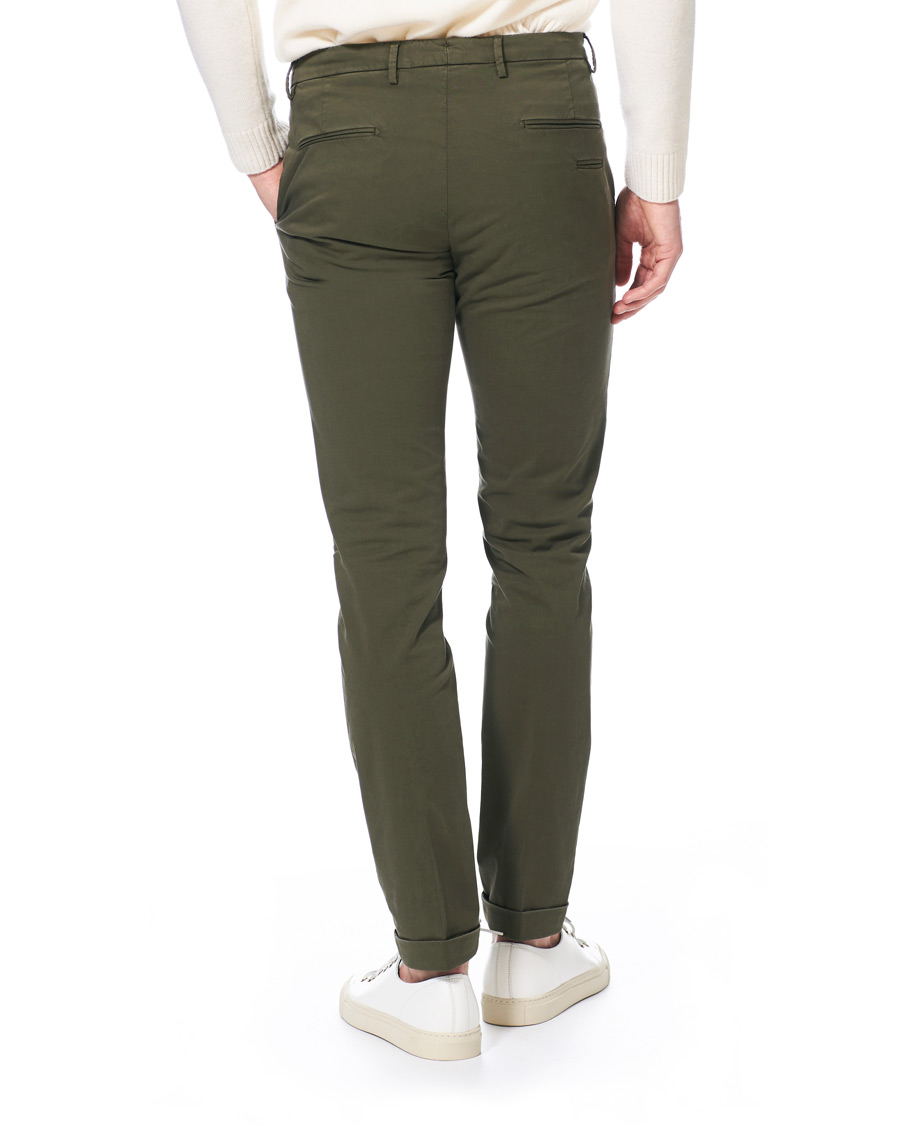 Herre | Bukser | Briglia 1949 | Slim Fit Gabardine Chinos Dark Green