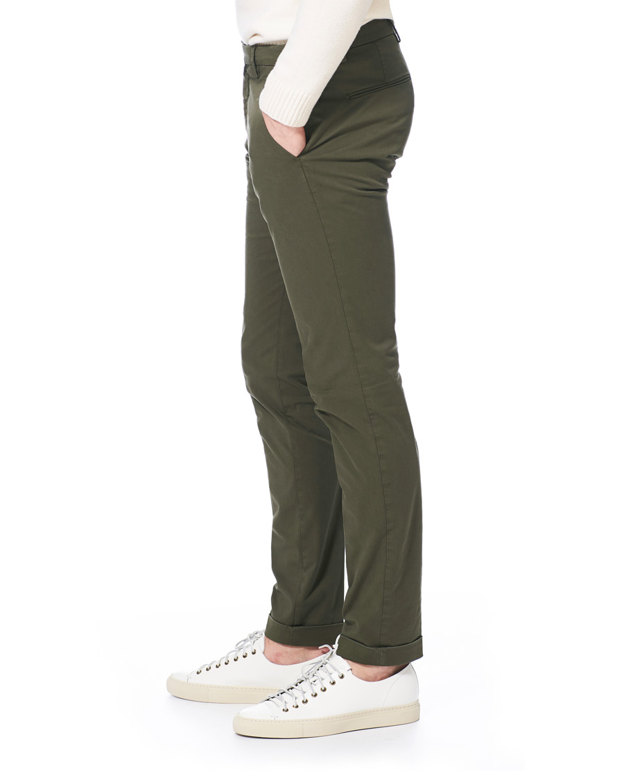 Herre | Bukser | Briglia 1949 | Slim Fit Gabardine Chinos Dark Green