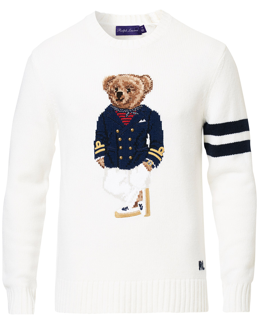 purple label bear sweater