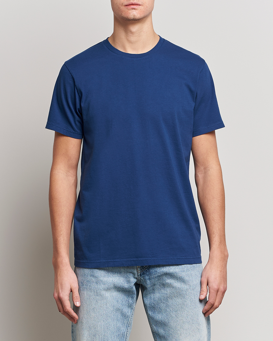 Herre | T-Shirts | Colorful Standard | Classic Organic T-Shirt Royal Blue