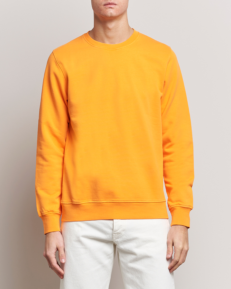 Herre | Afdelinger | Colorful Standard | Classic Organic Crew Neck Sweat Sunny Orange