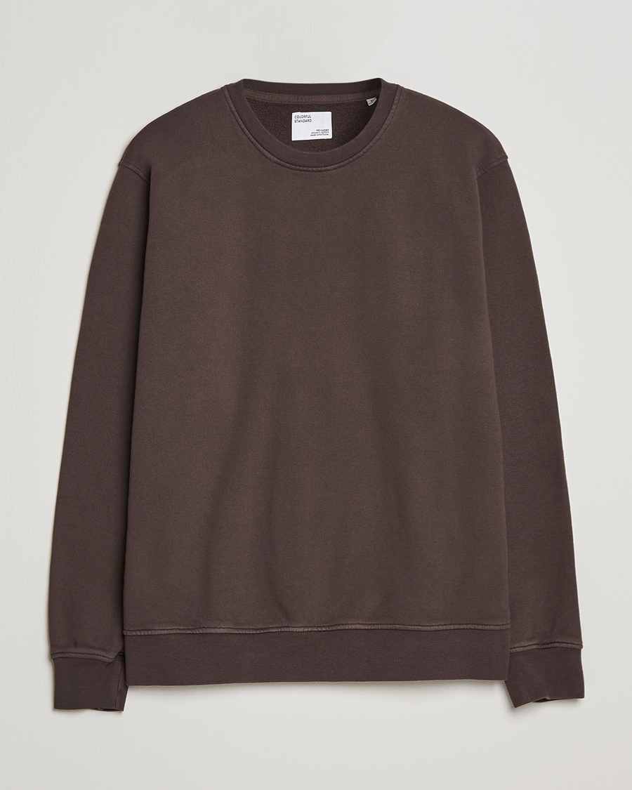 Herre | Trøjer | Colorful Standard | Classic Organic Crew Neck Sweat Coffee Brown