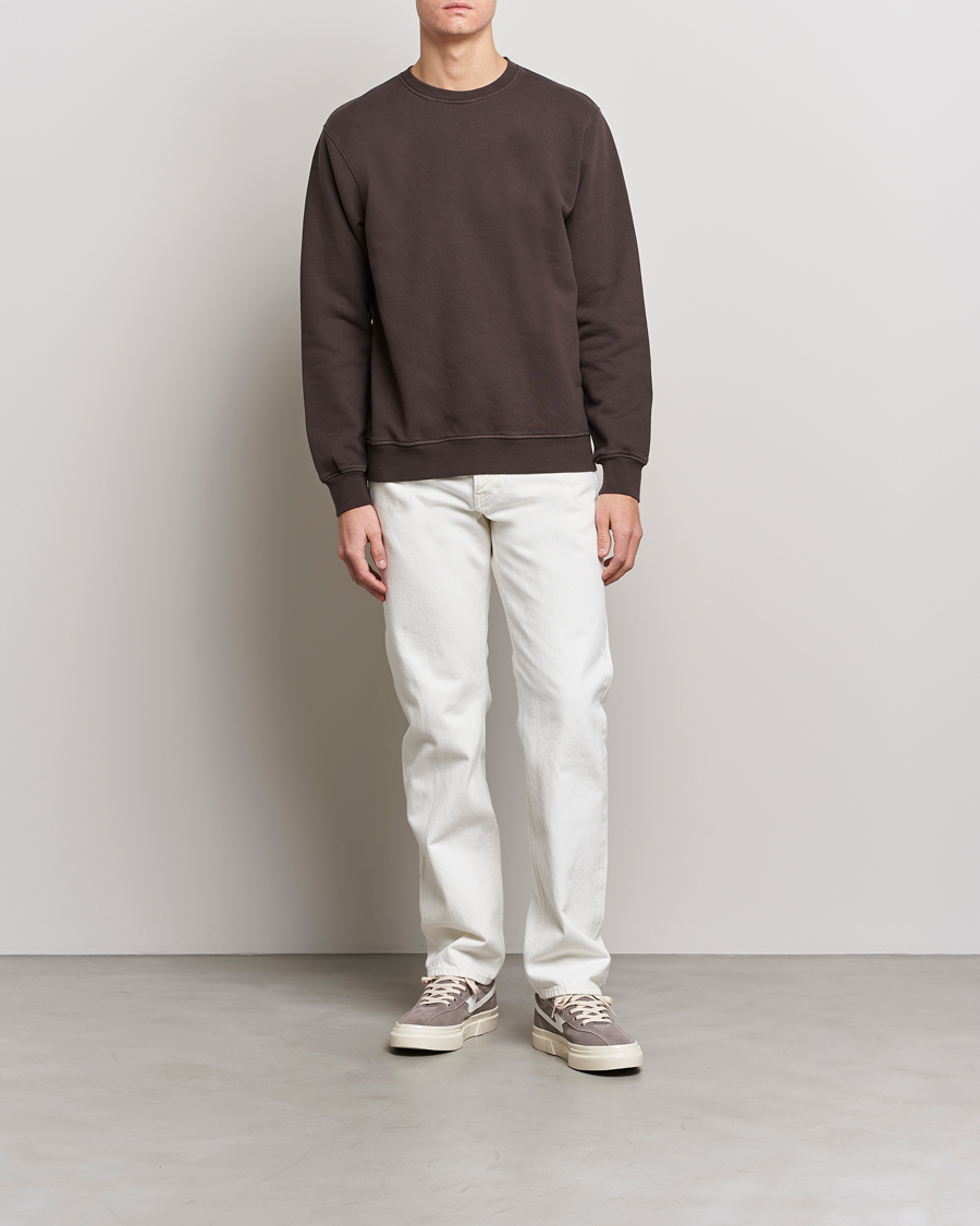 Herre | Trøjer | Colorful Standard | Classic Organic Crew Neck Sweat Coffee Brown