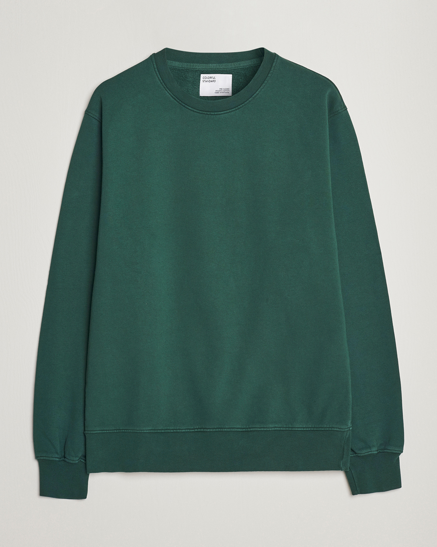 Herre | Trøjer | Colorful Standard | Classic Organic Crew Neck Sweat Emerald Green