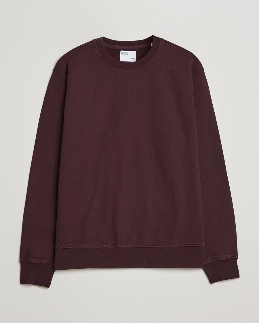 Herre | Trøjer | Colorful Standard | Classic Organic Crew Neck Sweat Oxblood Red