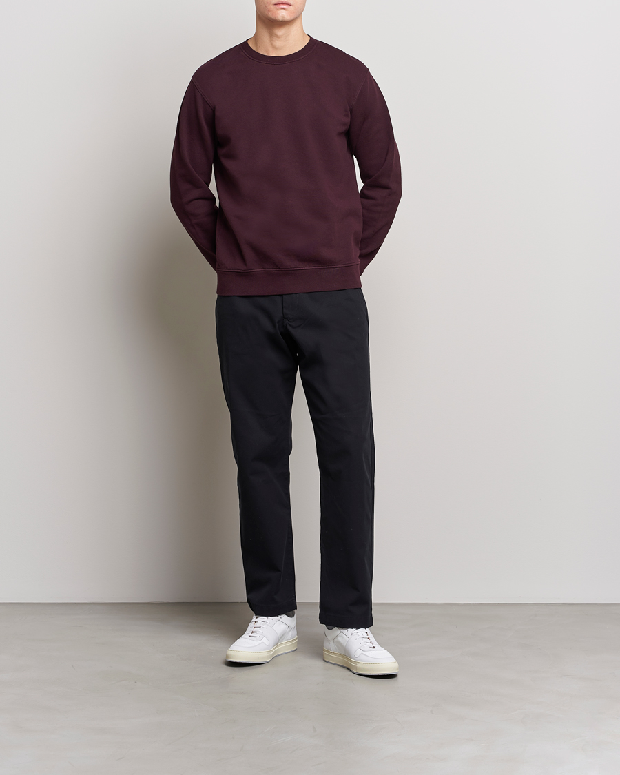 Herre | Trøjer | Colorful Standard | Classic Organic Crew Neck Sweat Oxblood Red