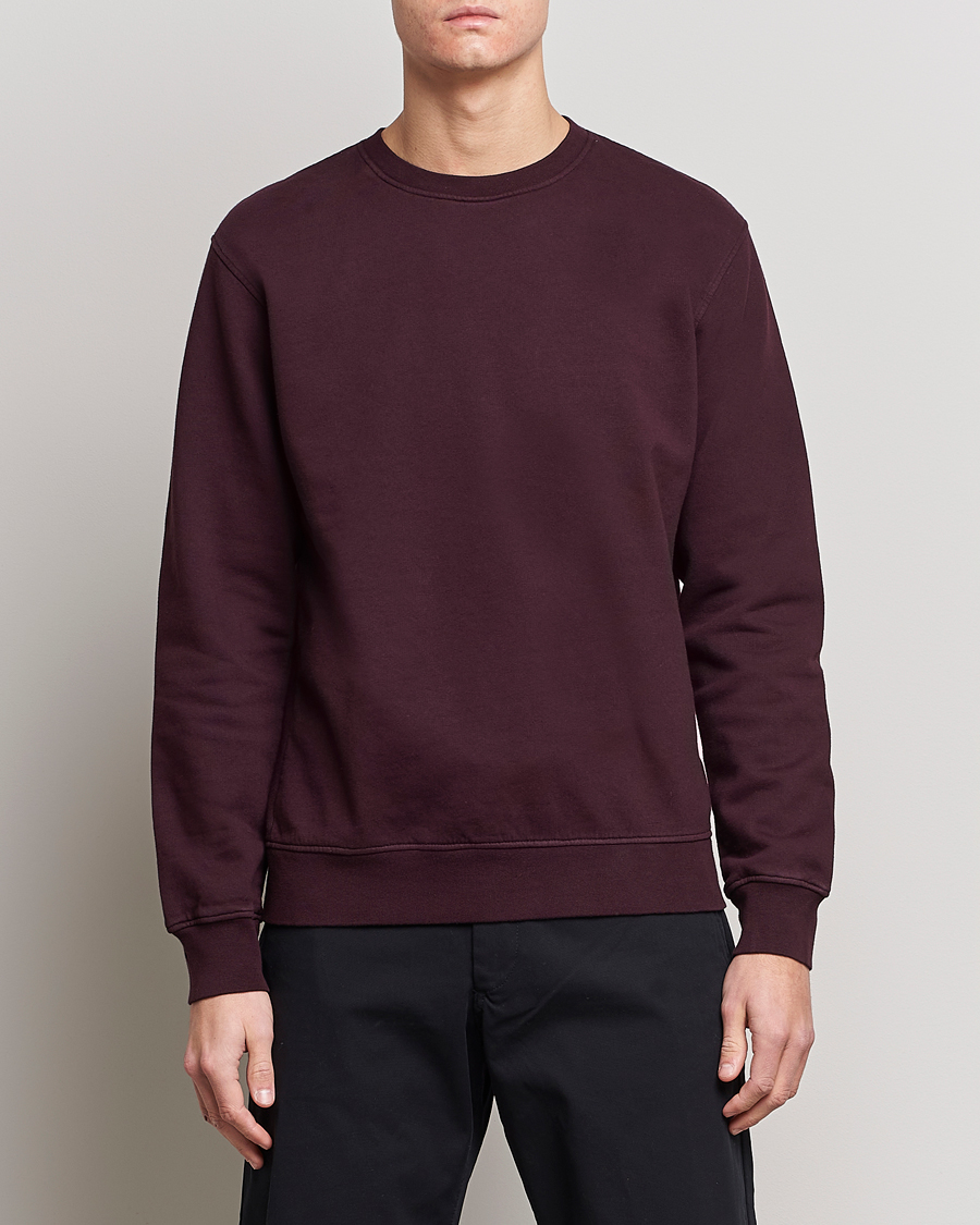 Herre | Trøjer | Colorful Standard | Classic Organic Crew Neck Sweat Oxblood Red