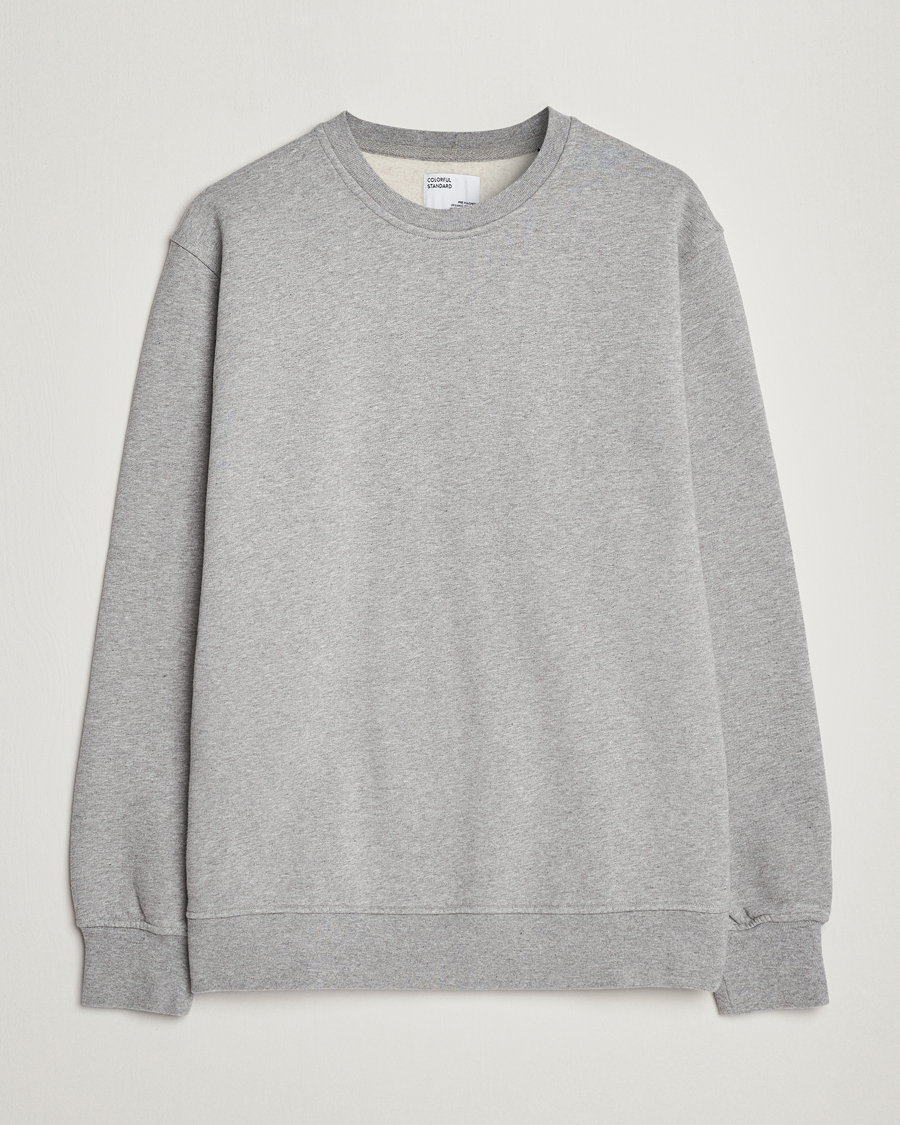Herre | Trøjer | Colorful Standard | Classic Organic Crew Neck Sweat Heather Grey