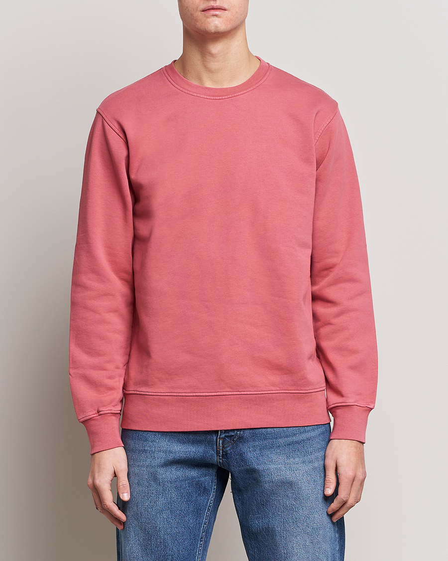 Herre | Under 1000 | Colorful Standard | Classic Organic Crew Neck Sweat Raspberry Pink