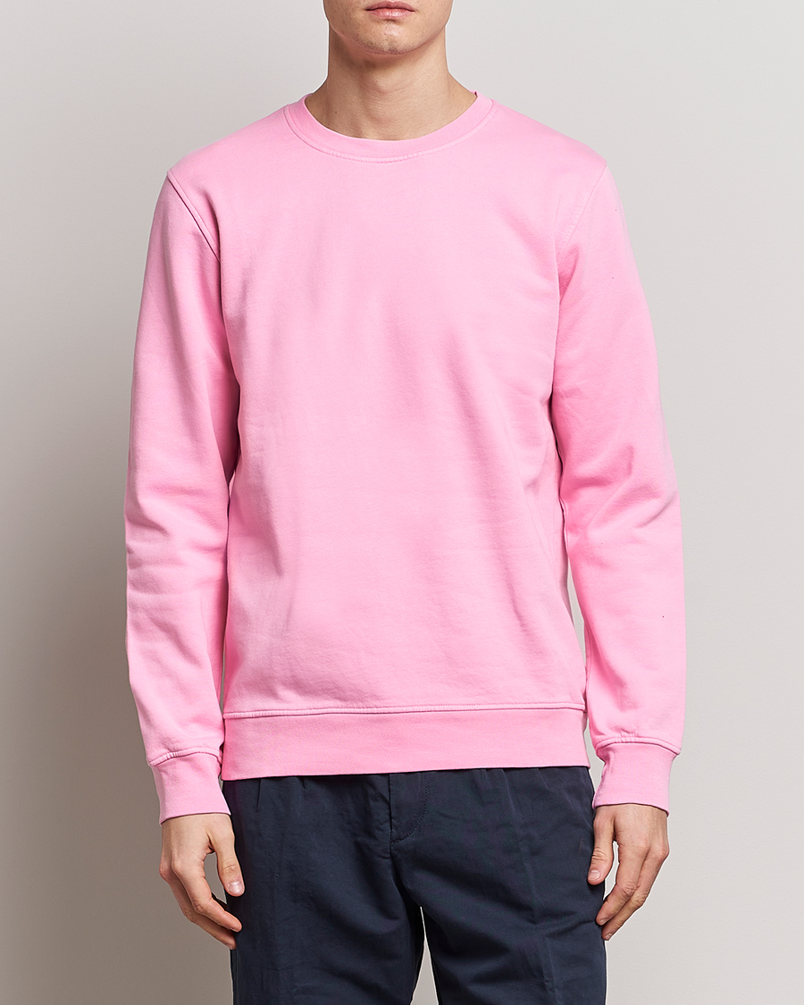 Herre | Basics | Colorful Standard | Classic Organic Crew Neck Sweat Flamingo Pink