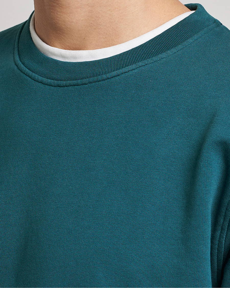 Herre | Trøjer | Colorful Standard | Classic Organic Crew Neck Sweat Ocean Green