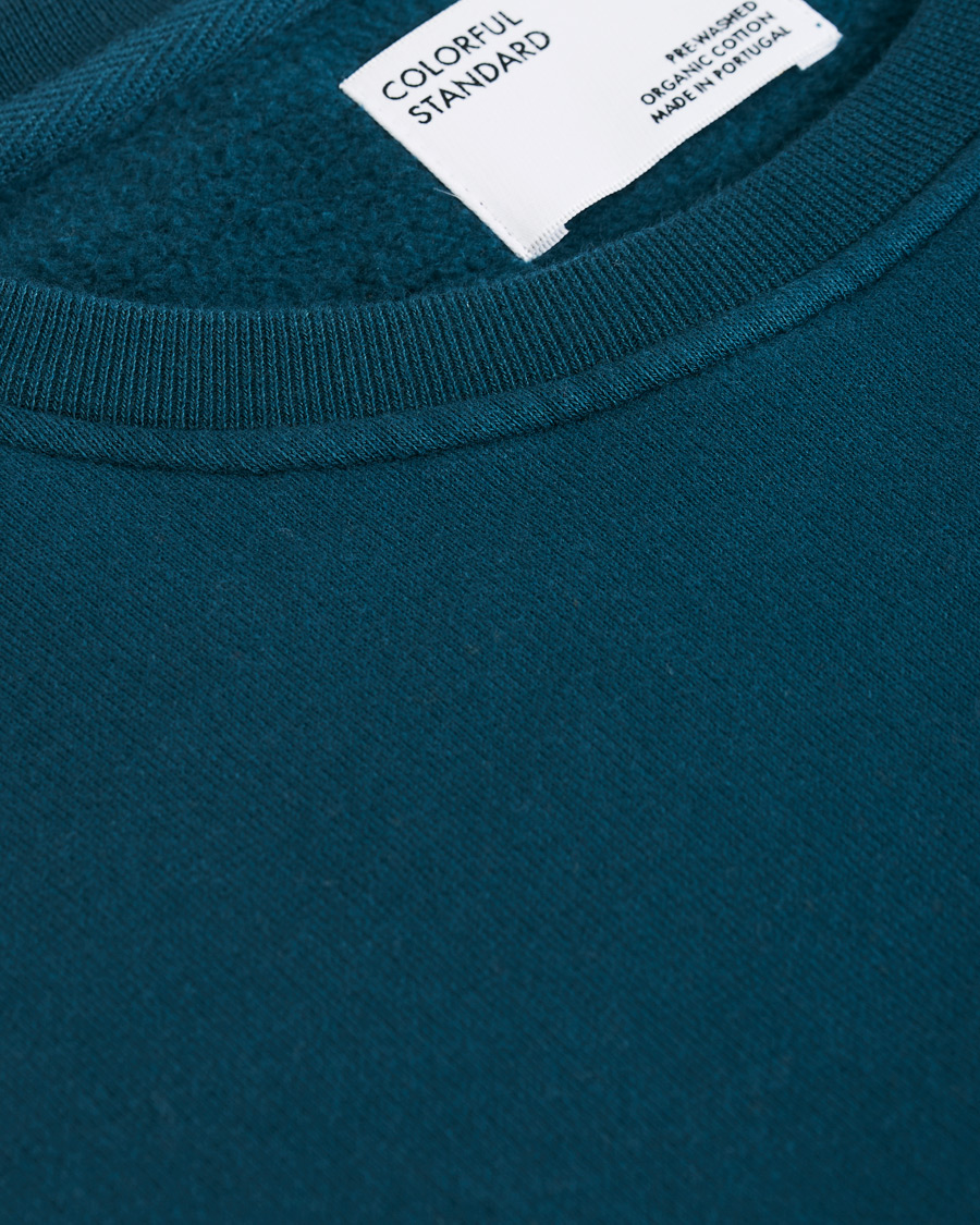 Herre | Trøjer | Colorful Standard | Classic Organic Crew Neck Sweat Ocean Green