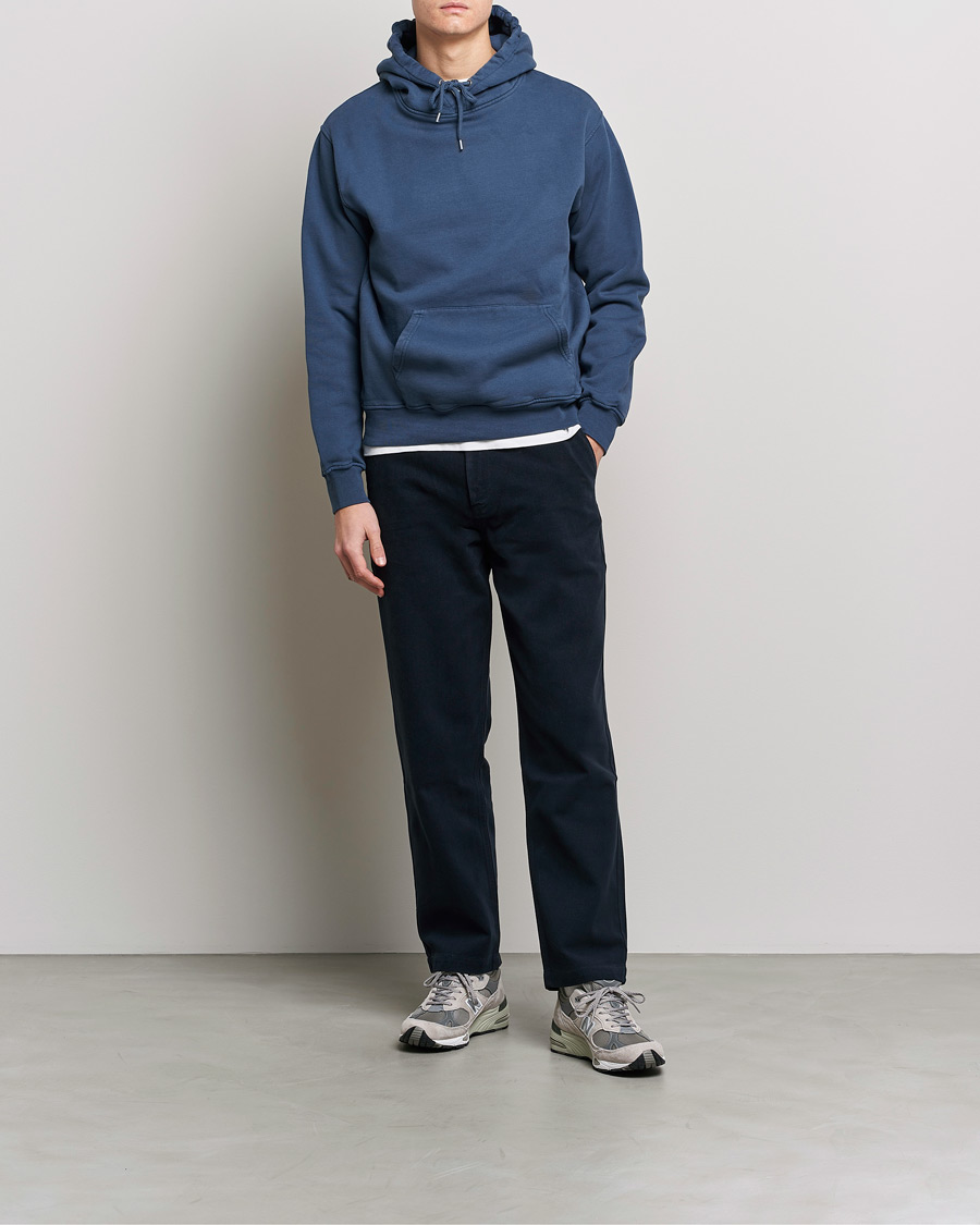 Herre | Trøjer | Colorful Standard | Classic Organic Hood Petrol Blue