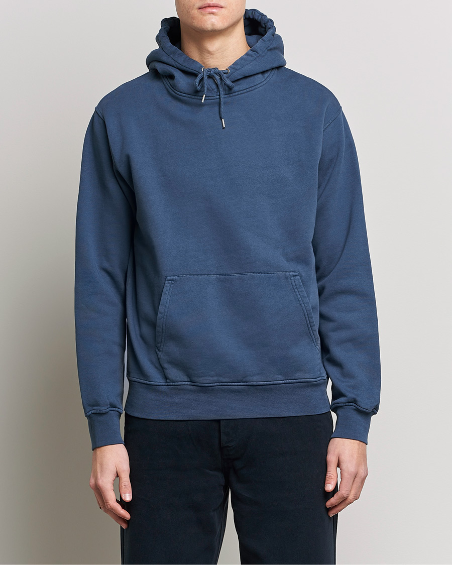 Herre | Hættetrøjer | Colorful Standard | Classic Organic Hood Petrol Blue