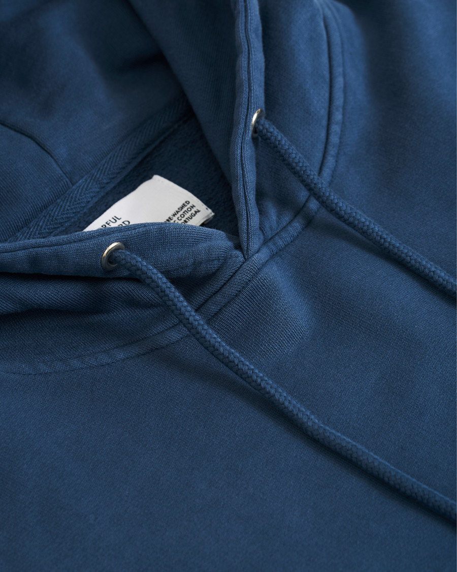 Herre | Trøjer | Colorful Standard | Classic Organic Hood Petrol Blue