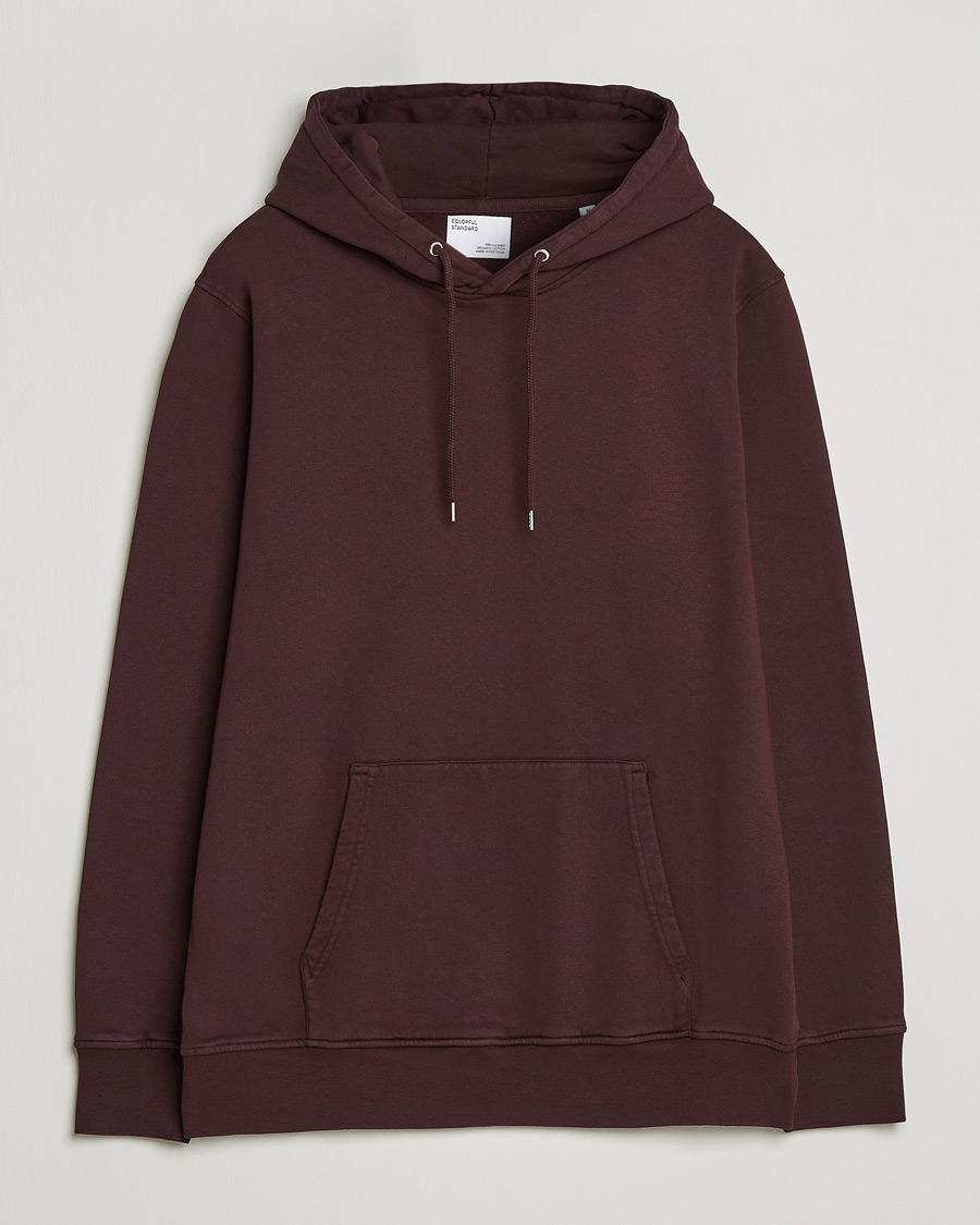 Herre | Colorful Standard | Colorful Standard | Classic Organic Hood Oxblood Red