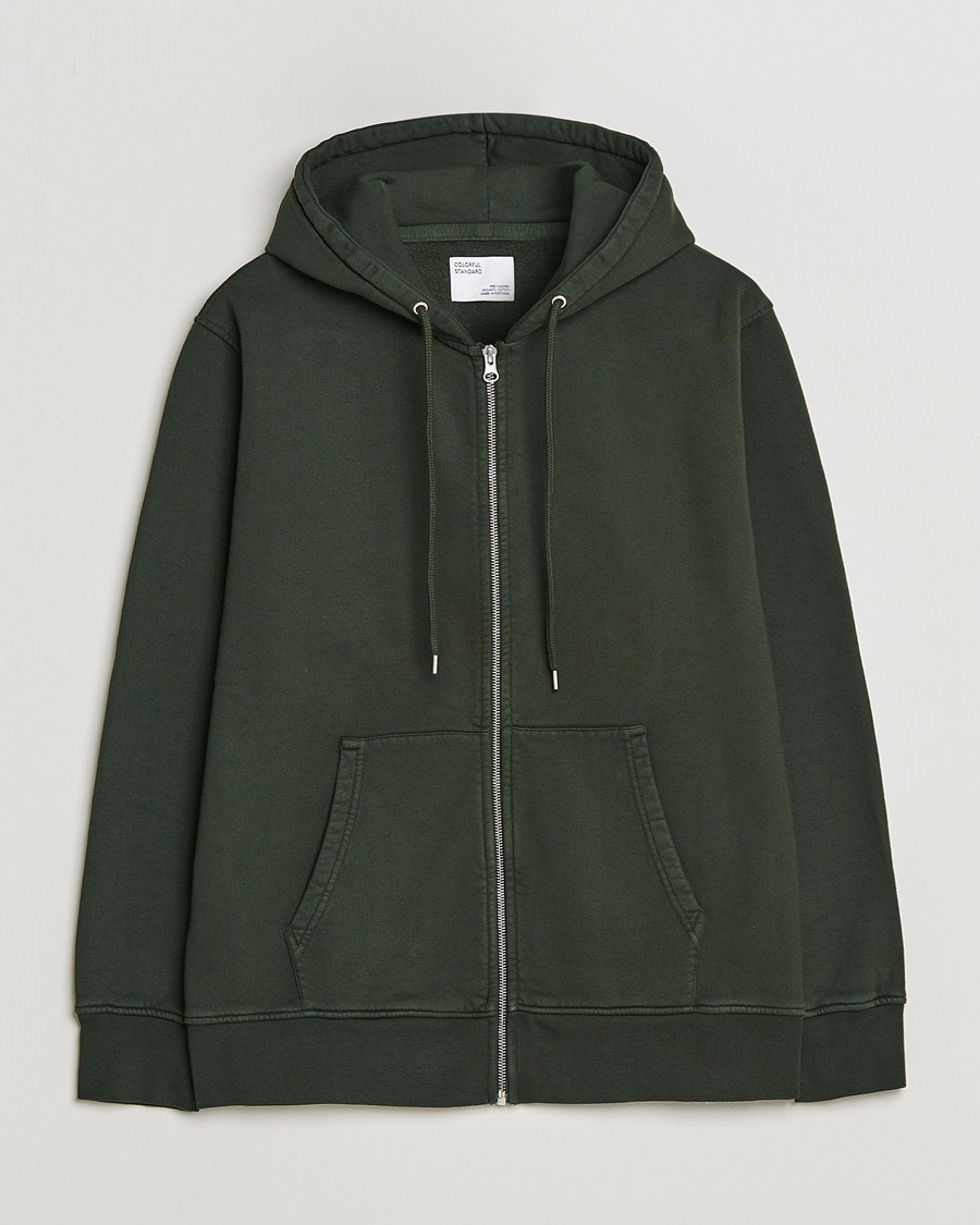 Herre | Gaver til særlige lejligheder | Colorful Standard | Classic Organic Full Zip Hood Hunter Green