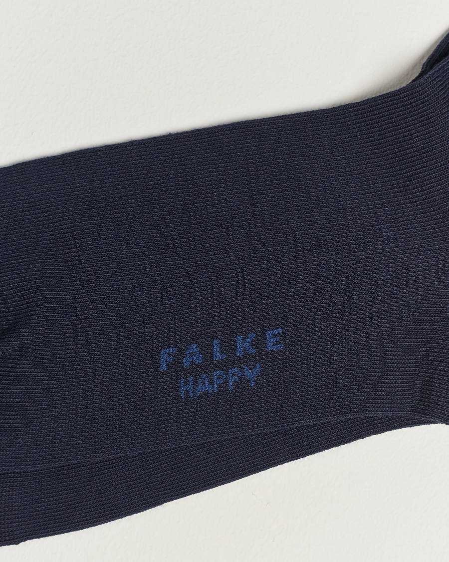 Herre | Strømper | Falke | Happy 2-Pack Cotton Socks Navy