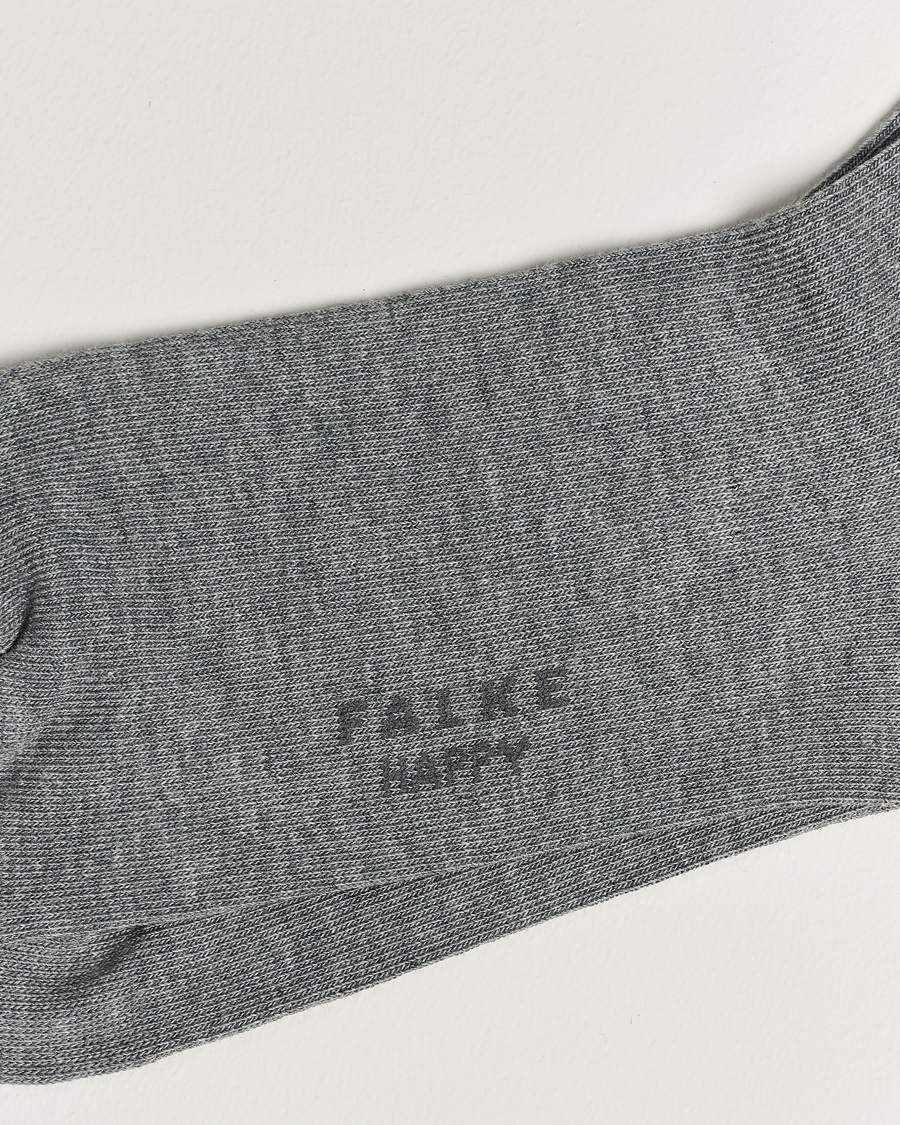 Herre | Tøj | Falke | Happy 2-Pack Cotton Socks Light Grey