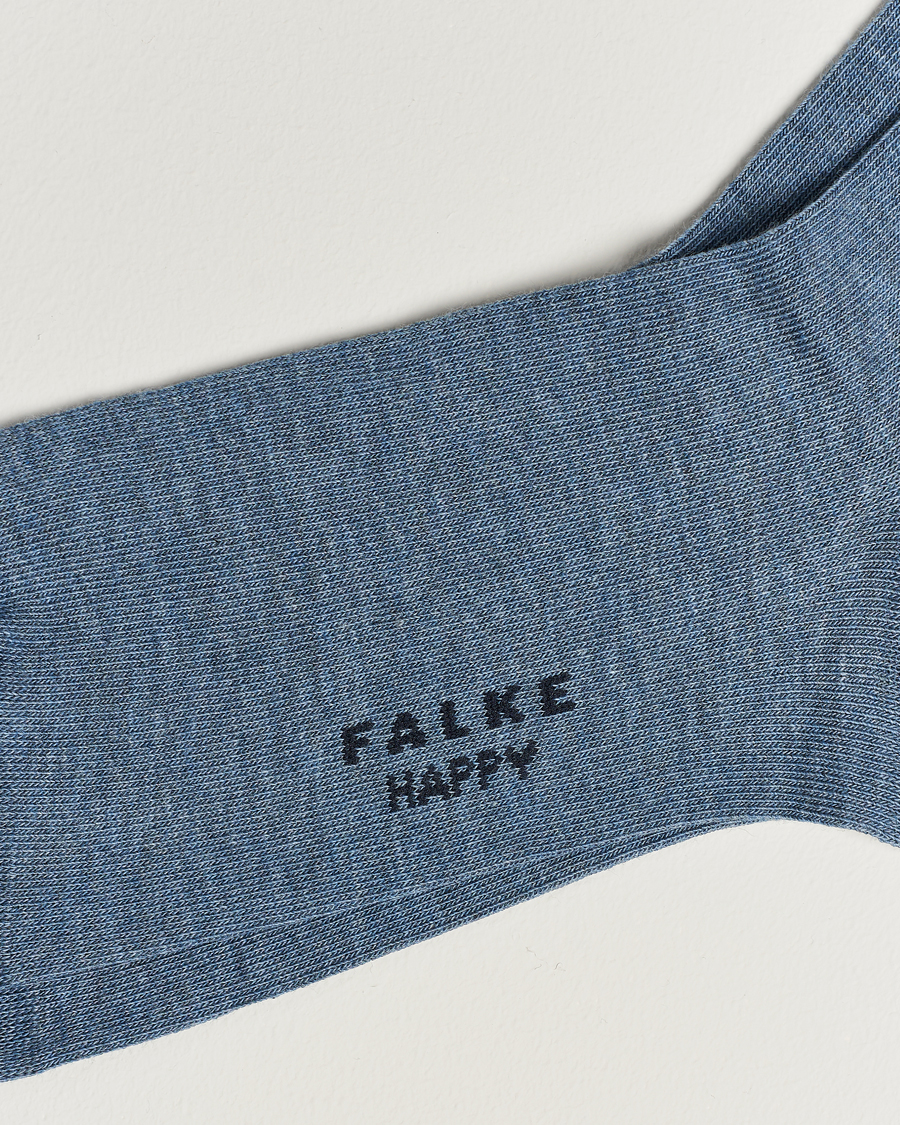 Herr | Falke | Falke | Happy 2-Pack Cotton Socks Light Blue