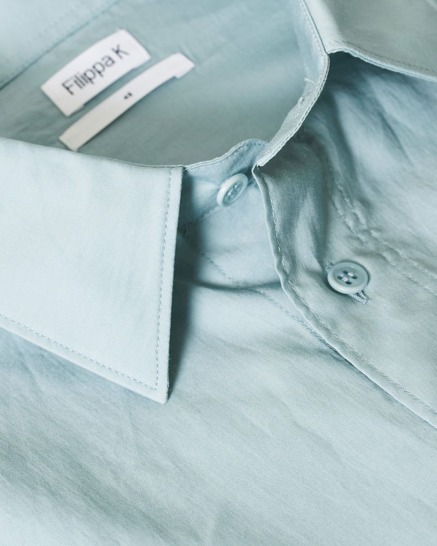 Herre | Skjorter | Filippa K | Owen Short Sleeve Shirt Mint Powder