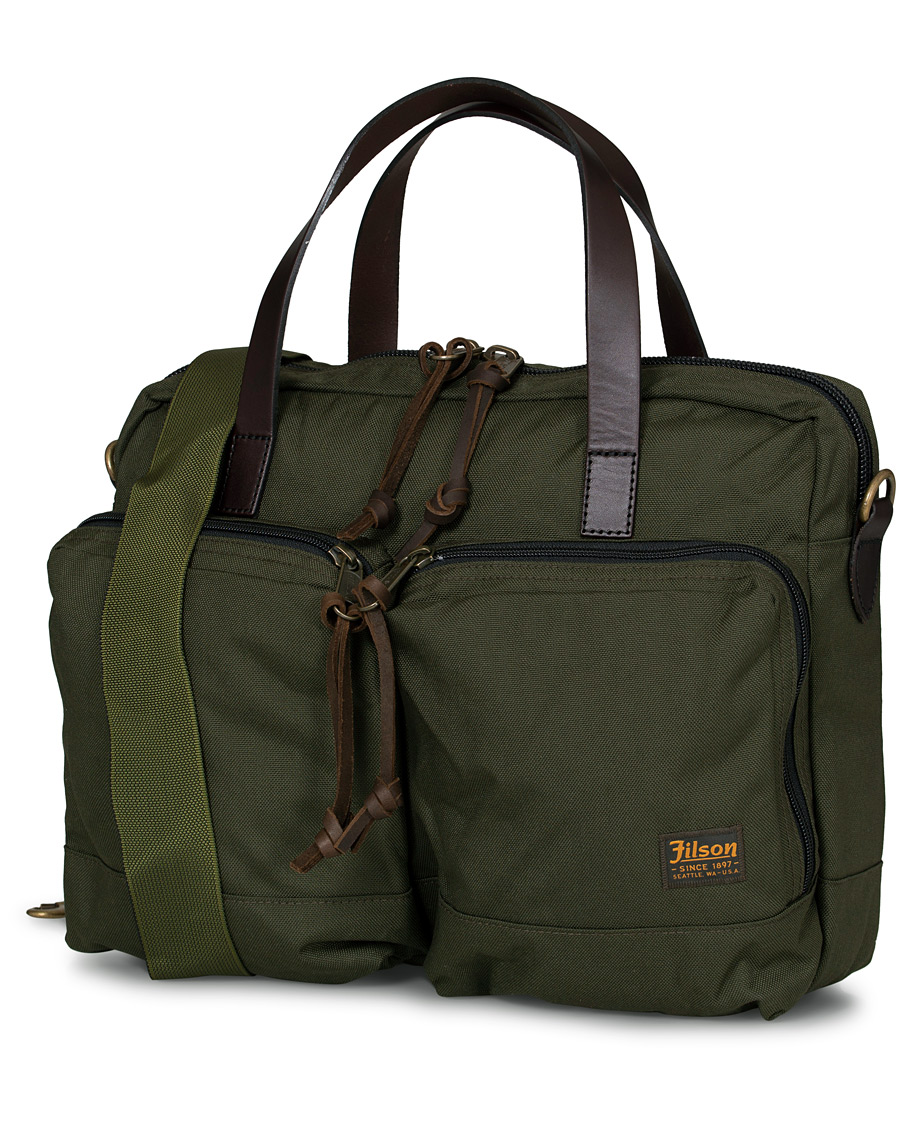 Herre | Filson Dryden Balistic Nylon Briefcase Otter Green | Filson | Dryden Balistic Nylon Briefcase Otter Green