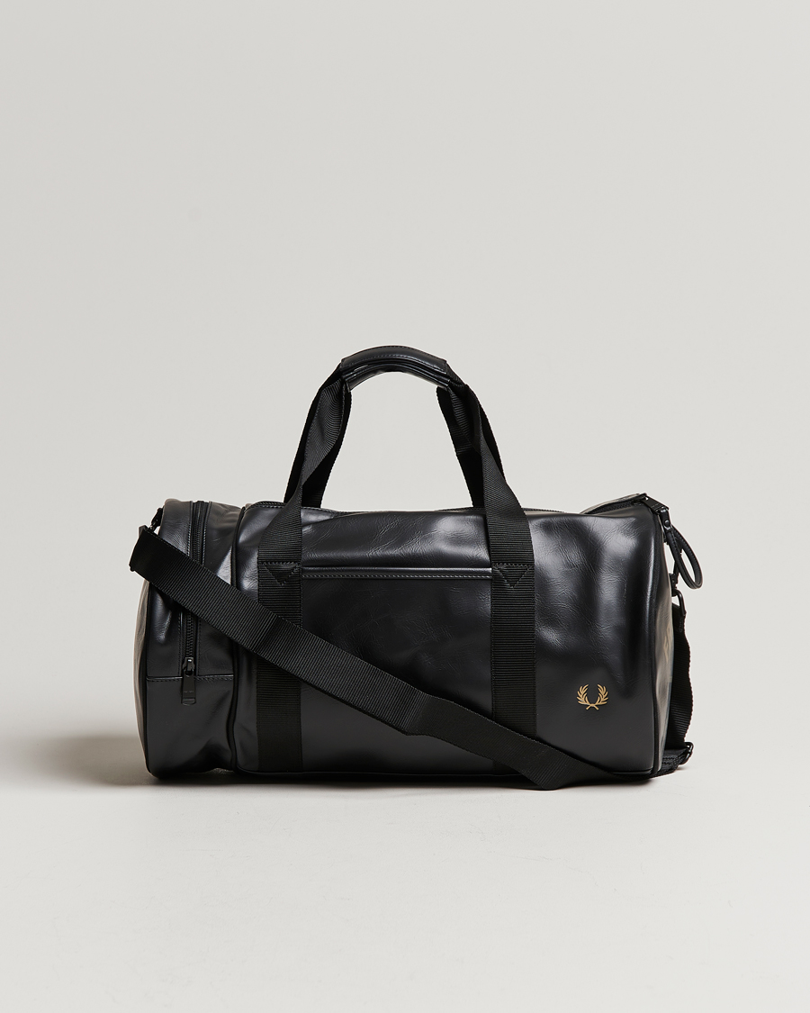 Herre | Fred Perry Tonal Barrel Bag Black | Fred Perry | Tonal Barrel Bag Black