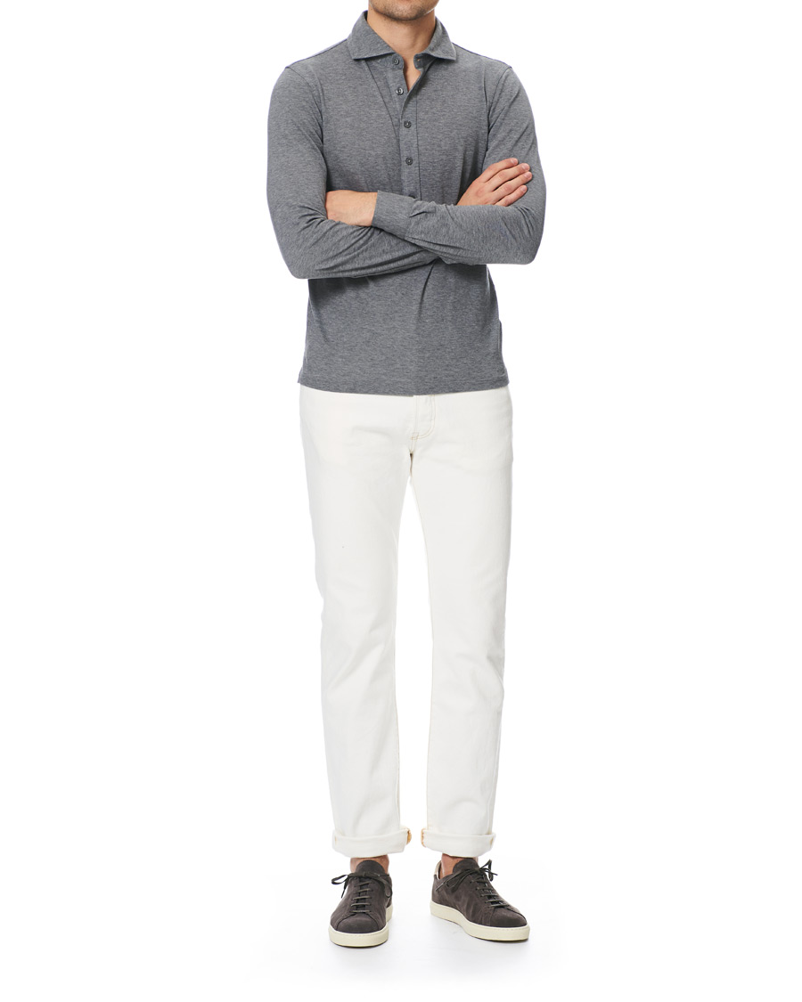 Herre | Skjorter | Gran Sasso | Popover Shirt Grey