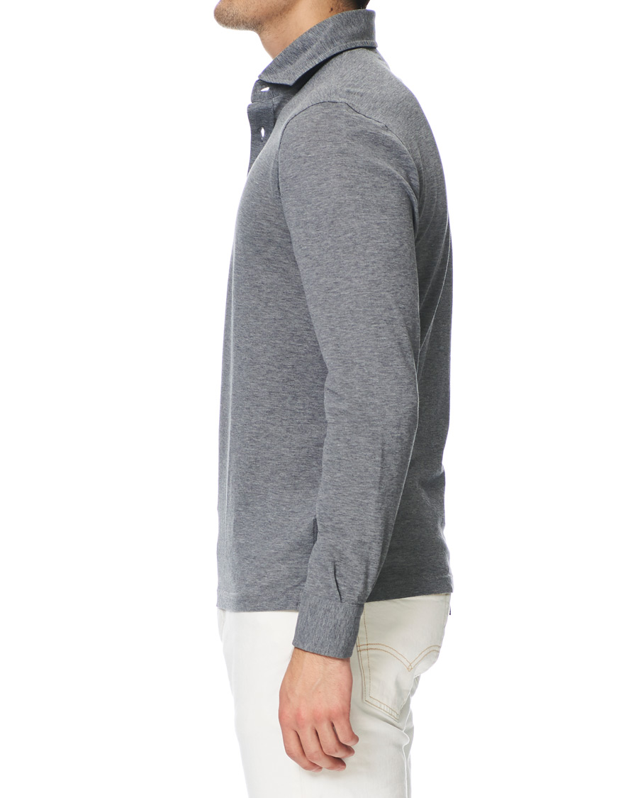 Herre | Skjorter | Gran Sasso | Popover Shirt Grey