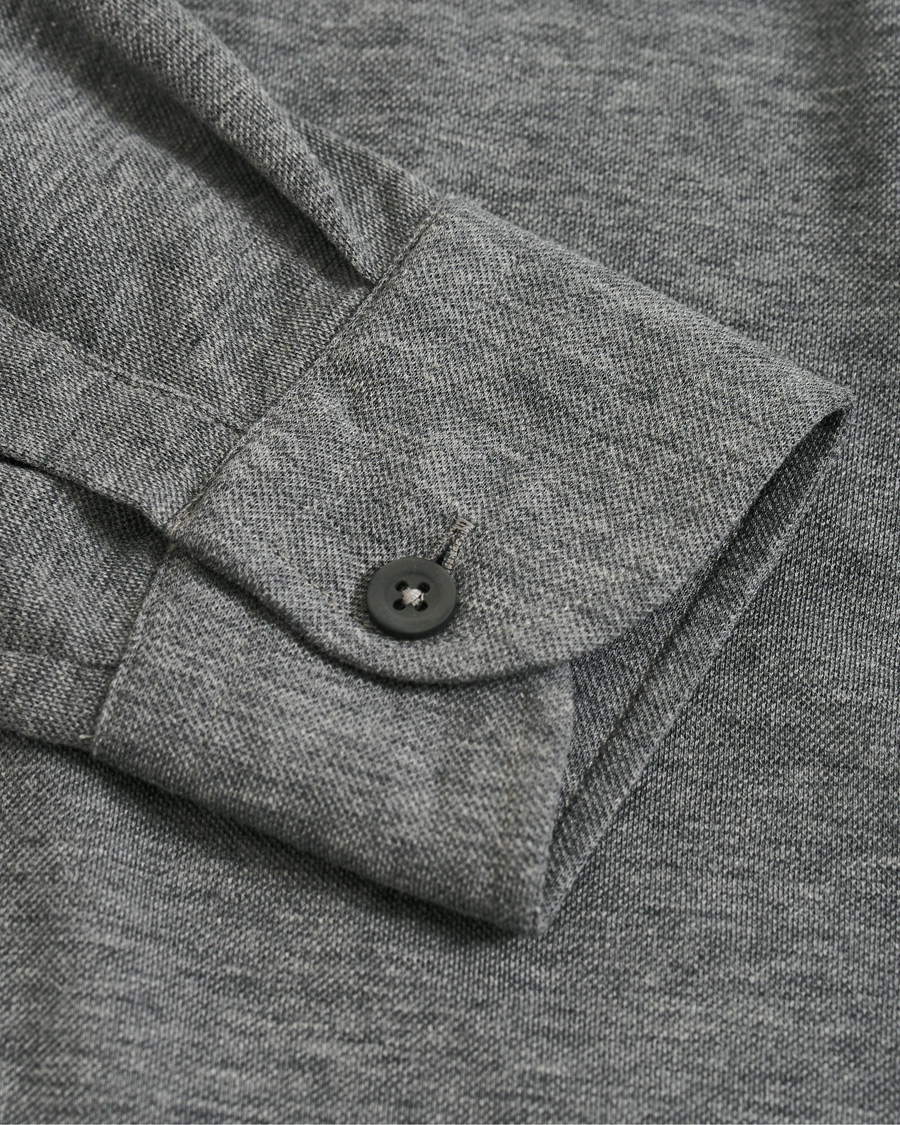 Herre | Skjorter | Gran Sasso | Popover Shirt Grey