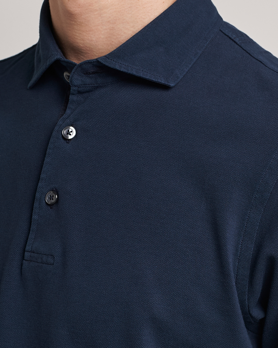Herre | Polotrøjer | Gran Sasso | Washed Polo Navy