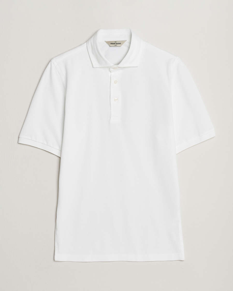 Herre | Polotrøjer | Gran Sasso | Washed Polo White
