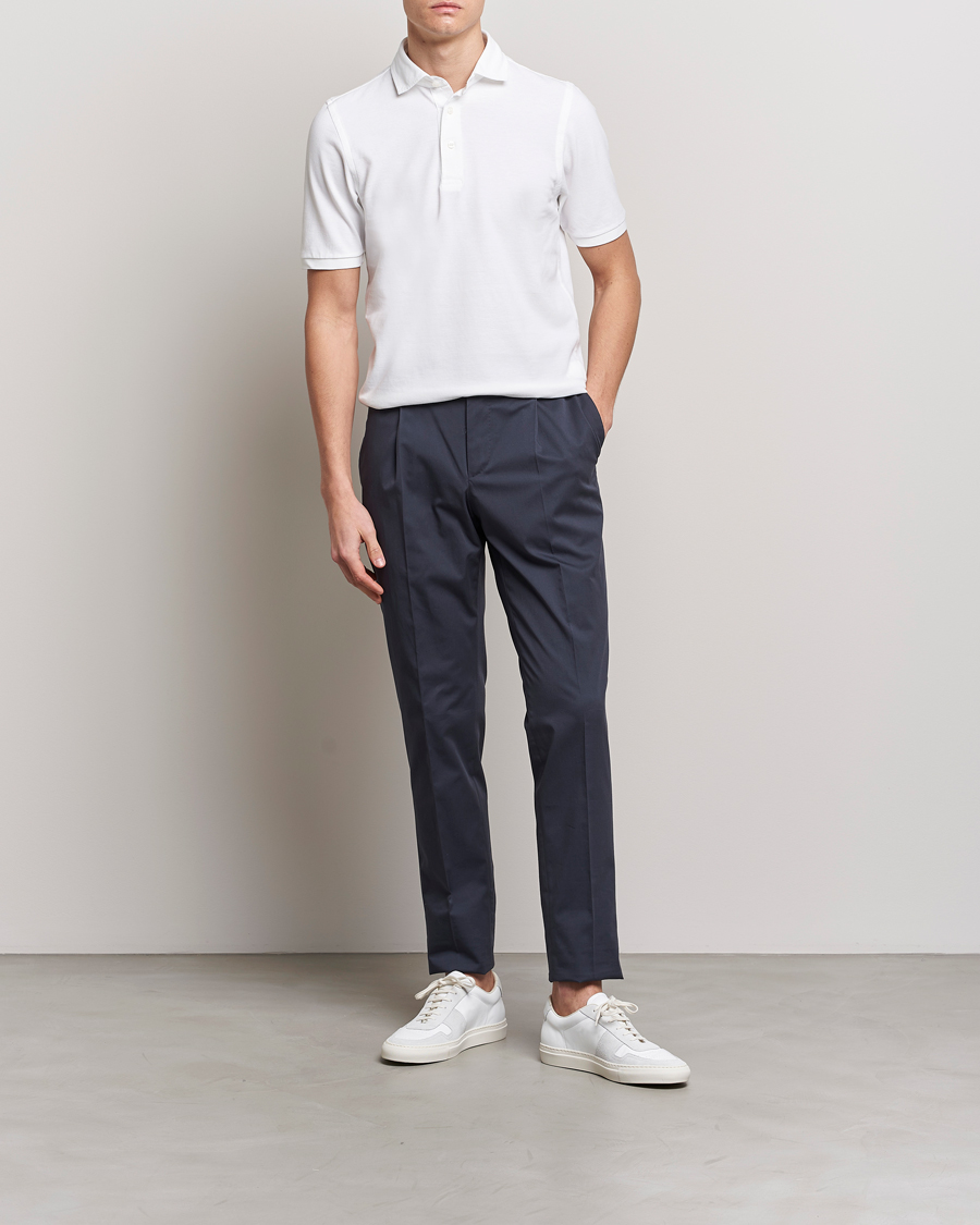 Herre | Polotrøjer | Gran Sasso | Washed Polo White