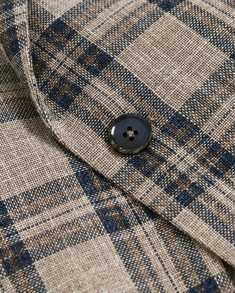 Herre | Blazere & jakker | L.B.M. 1911 | Jack Regular Fit Checked Cotton Blazer Beige/Navy