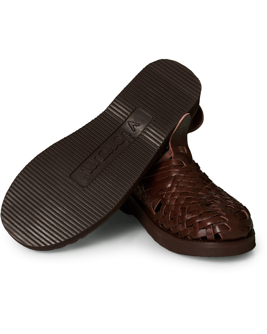 Herre | Yuketen Cruz Braided Sandal Dark Brown Calf | Yuketen | Cruz Braided Sandal Dark Brown Calf