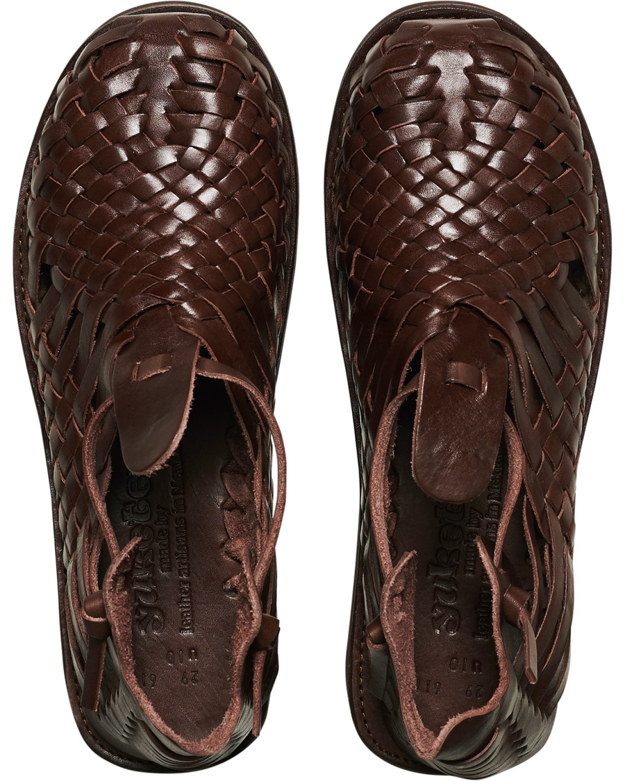 Herre | Yuketen Cruz Braided Sandal Dark Brown Calf | Yuketen | Cruz Braided Sandal Dark Brown Calf