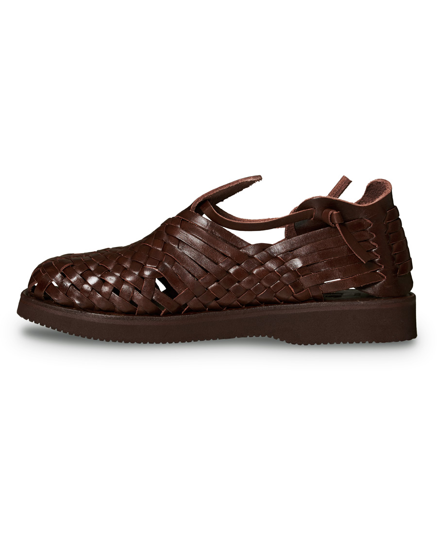 Herre | Yuketen Cruz Braided Sandal Dark Brown Calf | Yuketen | Cruz Braided Sandal Dark Brown Calf