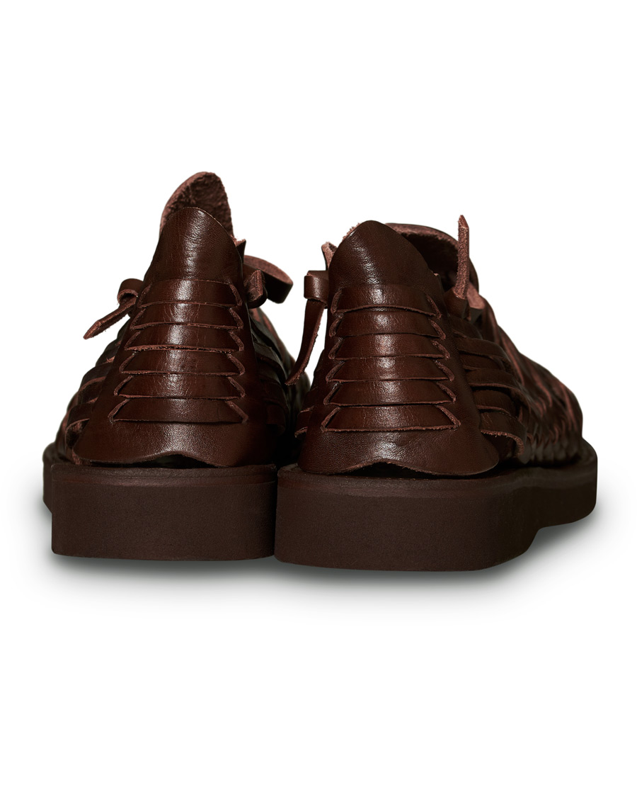 Herre | Yuketen Cruz Braided Sandal Dark Brown Calf | Yuketen | Cruz Braided Sandal Dark Brown Calf