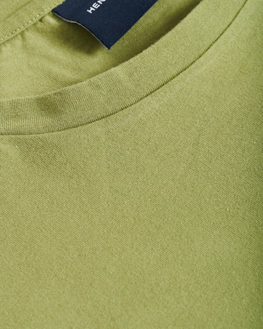 Herre | T-Shirts | Henri-Lloyd | Henri Lloyd RWR Backprint Long Sleeve Crew Neck Tee Light Green
