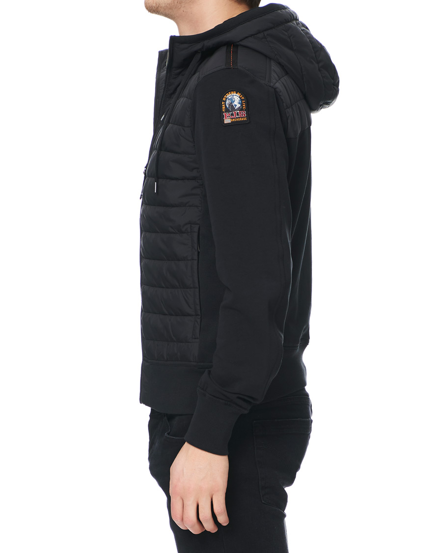 Herre | Jakker | Parajumpers | Ivor Fleece & Puffer Hooded Jacket Black