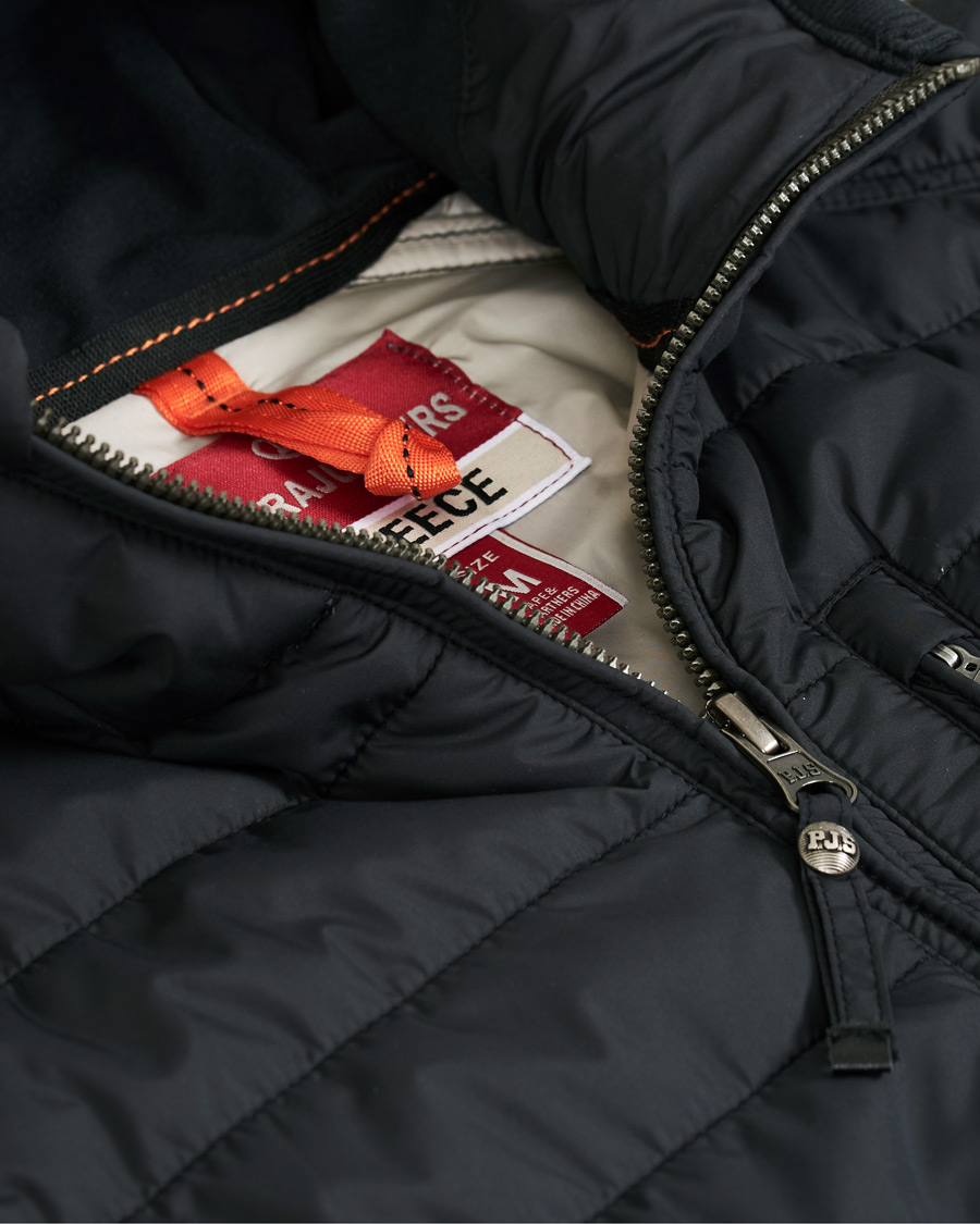 Herre | Jakker | Parajumpers | Ivor Fleece & Puffer Hooded Jacket Black