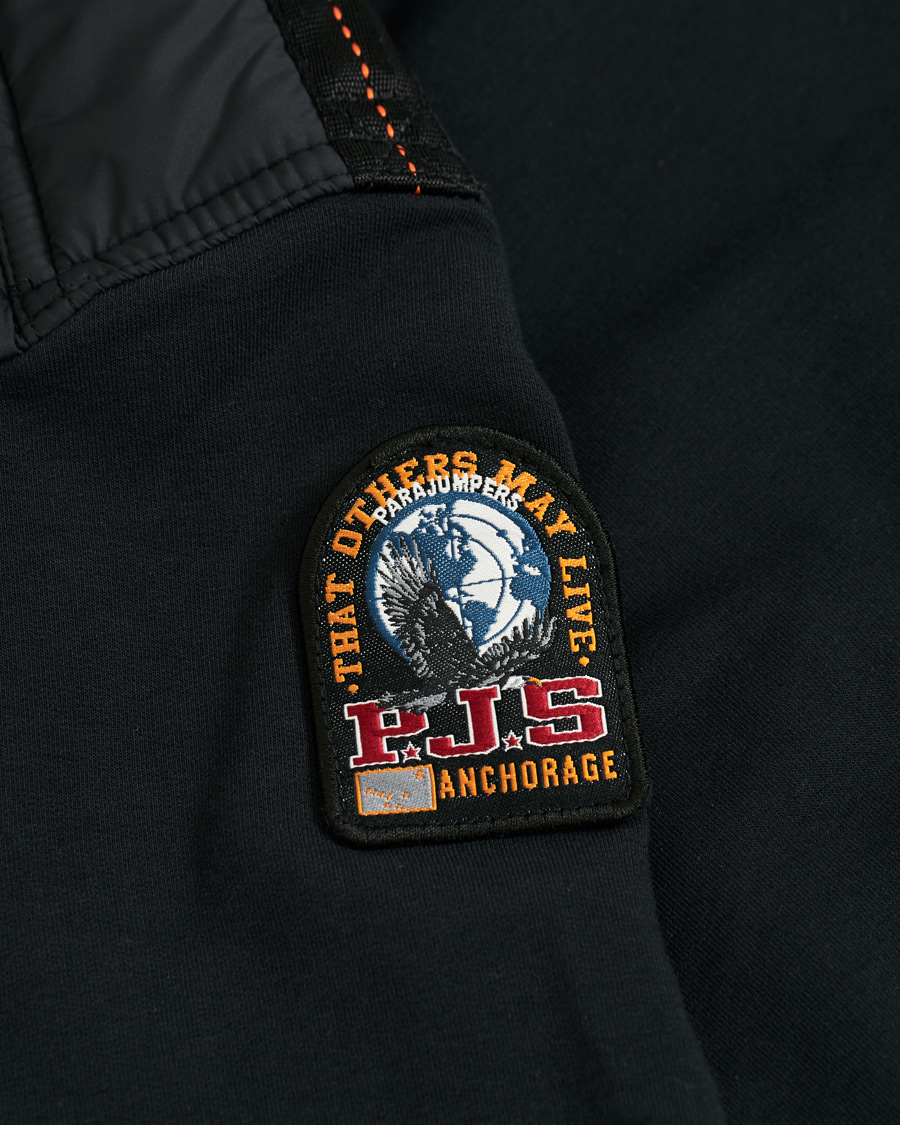 Herre | Jakker | Parajumpers | Ivor Fleece & Puffer Hooded Jacket Black