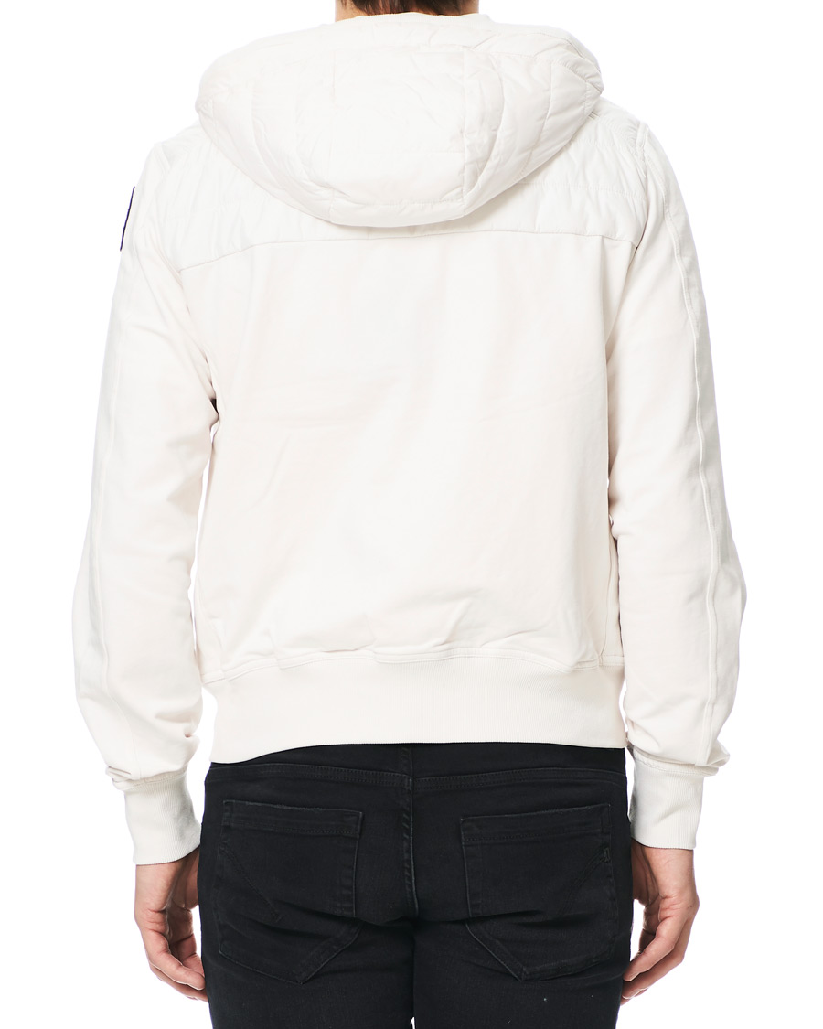 Herre | Jakker | Parajumpers | Ivor Fleece & Puffer Hooded Jacket White Cream L