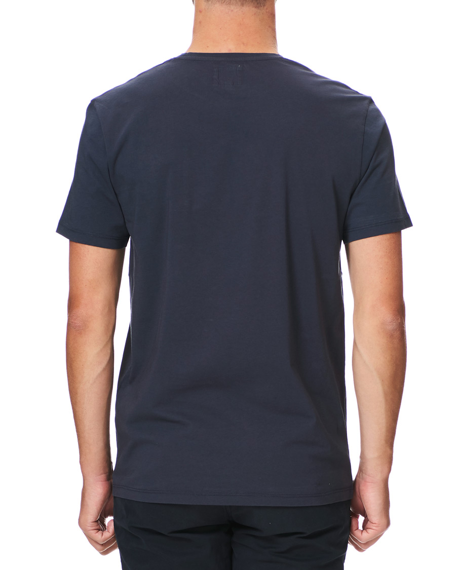 Herre | T-Shirts | Kent & Curwen | Rose Embroidered T-Shirt Navy