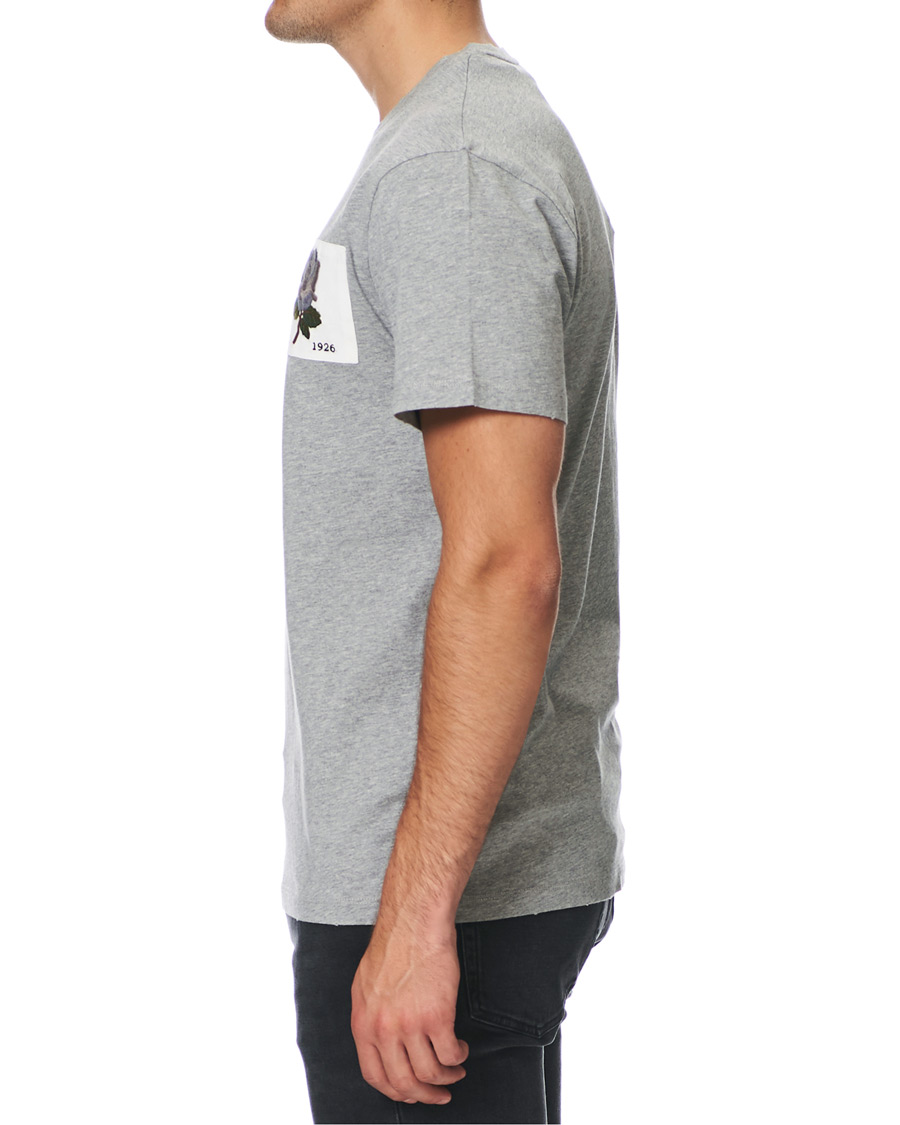 Herre | T-Shirts | Kent & Curwen | Rose Embroidered T-Shirt Grey