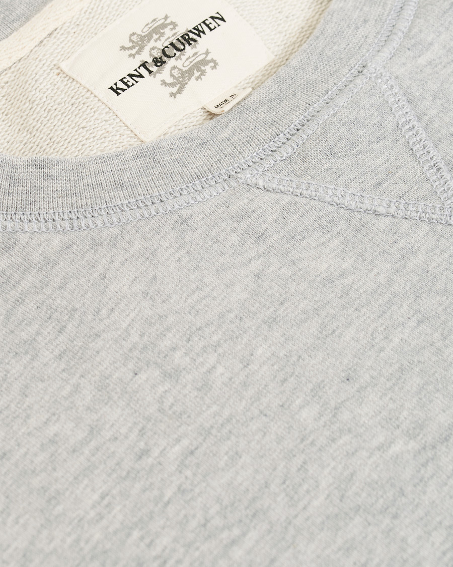 Herre | Trøjer | Kent & Curwen | Rose Embroidered Sweatshirt Grey