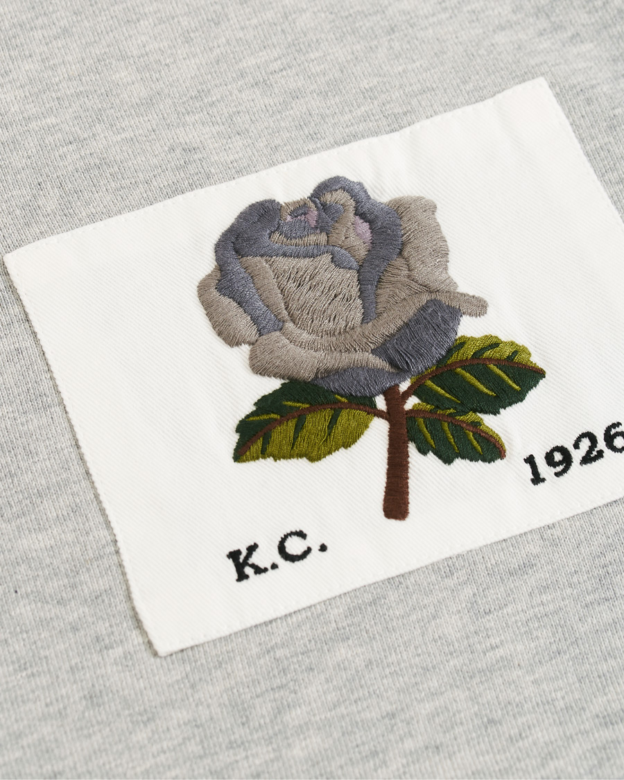 Herre | Trøjer | Kent & Curwen | Rose Embroidered Sweatshirt Grey