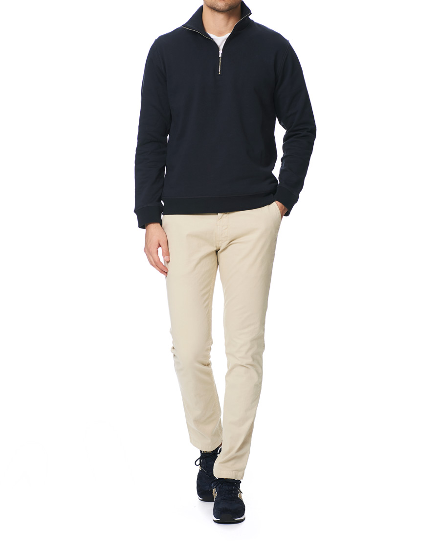 Herre | Trøjer | Norse Projects | Fjord Coolmax Half Zip Sweat Dark Navy