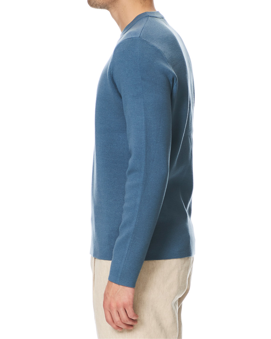 Herre | Trøjer | Samsøe Samsøe | Samsøe & Samsøe Gunan Soft Crew Neck Blue Mirage